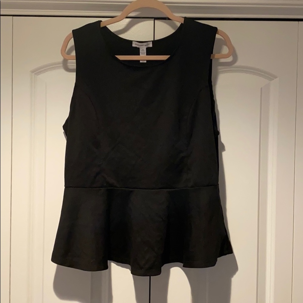 Women’s black tank top